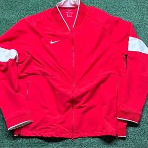 Nike Men's Red and White Windbreaker